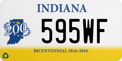 IN license plate 595WF