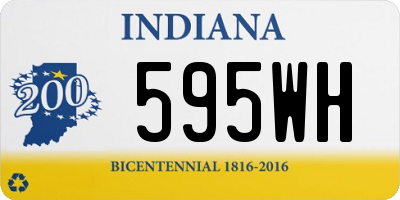 IN license plate 595WH