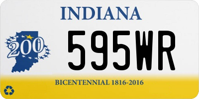 IN license plate 595WR
