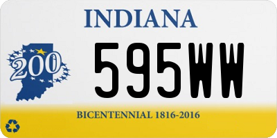 IN license plate 595WW