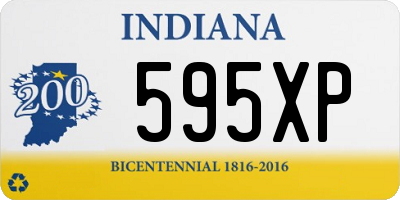 IN license plate 595XP