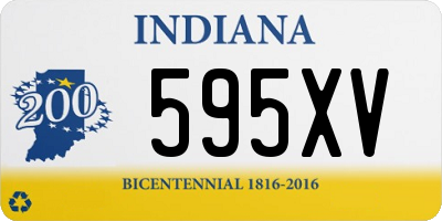 IN license plate 595XV