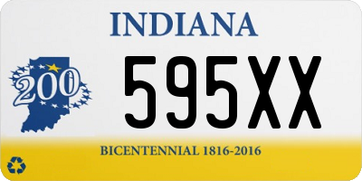 IN license plate 595XX