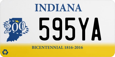 IN license plate 595YA