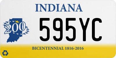 IN license plate 595YC