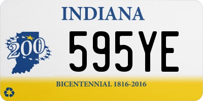 IN license plate 595YE