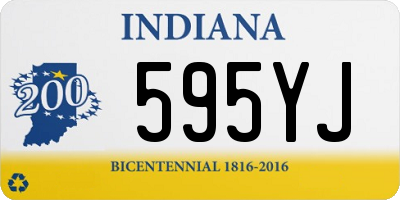 IN license plate 595YJ