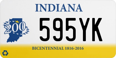 IN license plate 595YK