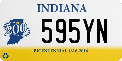 IN license plate 595YN