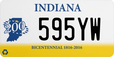 IN license plate 595YW