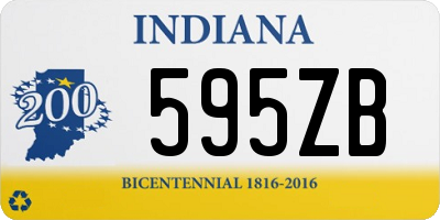 IN license plate 595ZB