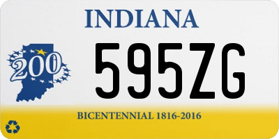 IN license plate 595ZG