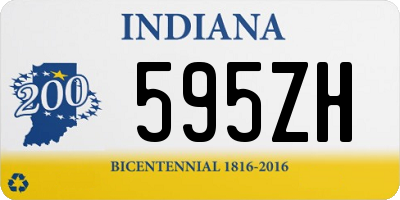 IN license plate 595ZH