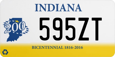 IN license plate 595ZT