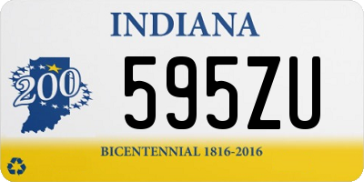 IN license plate 595ZU