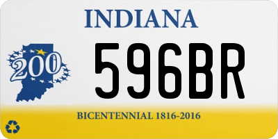 IN license plate 596BR