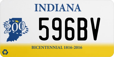 IN license plate 596BV