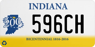 IN license plate 596CH