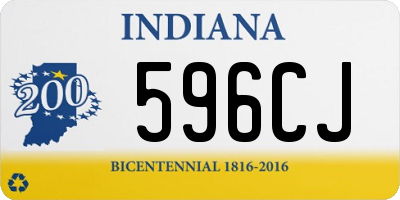 IN license plate 596CJ