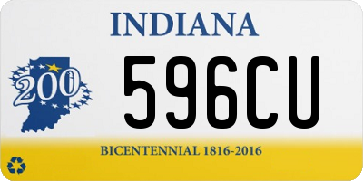 IN license plate 596CU