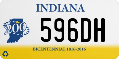 IN license plate 596DH