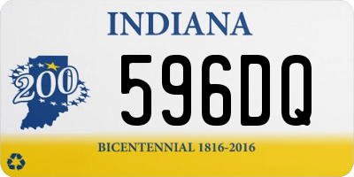 IN license plate 596DQ