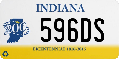 IN license plate 596DS