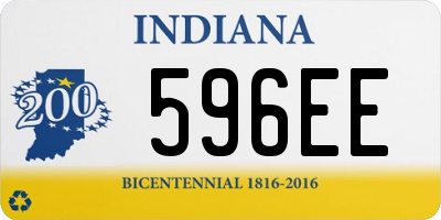 IN license plate 596EE