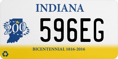 IN license plate 596EG