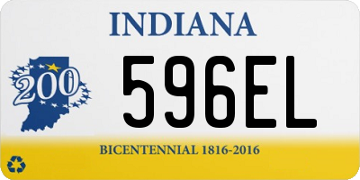 IN license plate 596EL