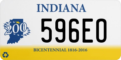 IN license plate 596EO