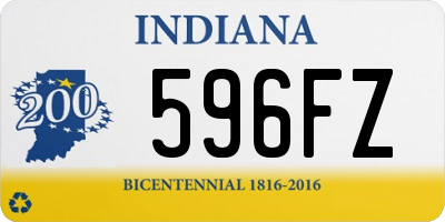 IN license plate 596FZ