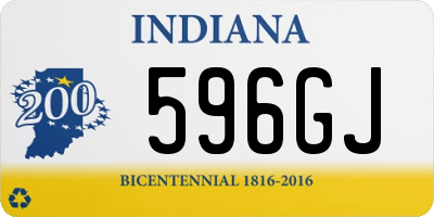 IN license plate 596GJ