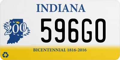 IN license plate 596GO