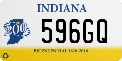 IN license plate 596GQ