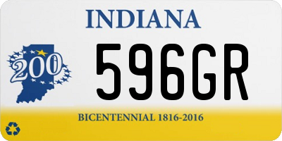 IN license plate 596GR