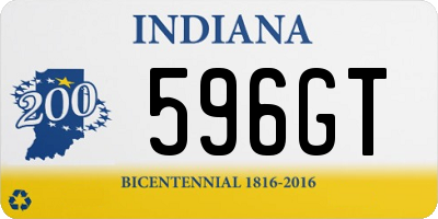 IN license plate 596GT