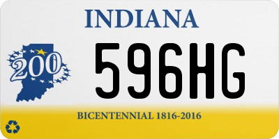 IN license plate 596HG