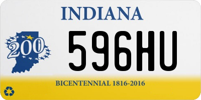 IN license plate 596HU