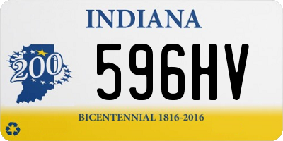 IN license plate 596HV