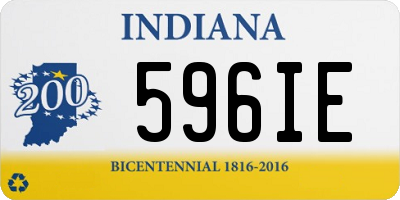 IN license plate 596IE