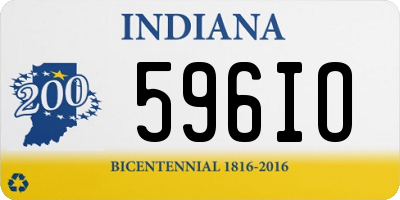 IN license plate 596IO