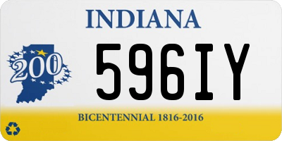 IN license plate 596IY