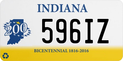 IN license plate 596IZ