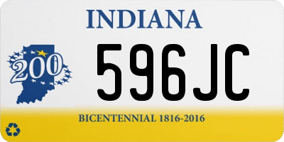 IN license plate 596JC