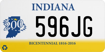 IN license plate 596JG