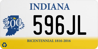 IN license plate 596JL