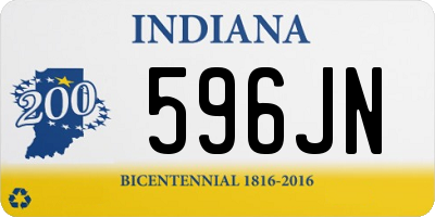 IN license plate 596JN