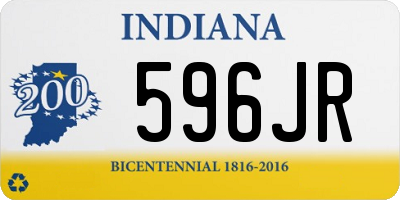 IN license plate 596JR