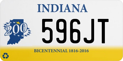 IN license plate 596JT